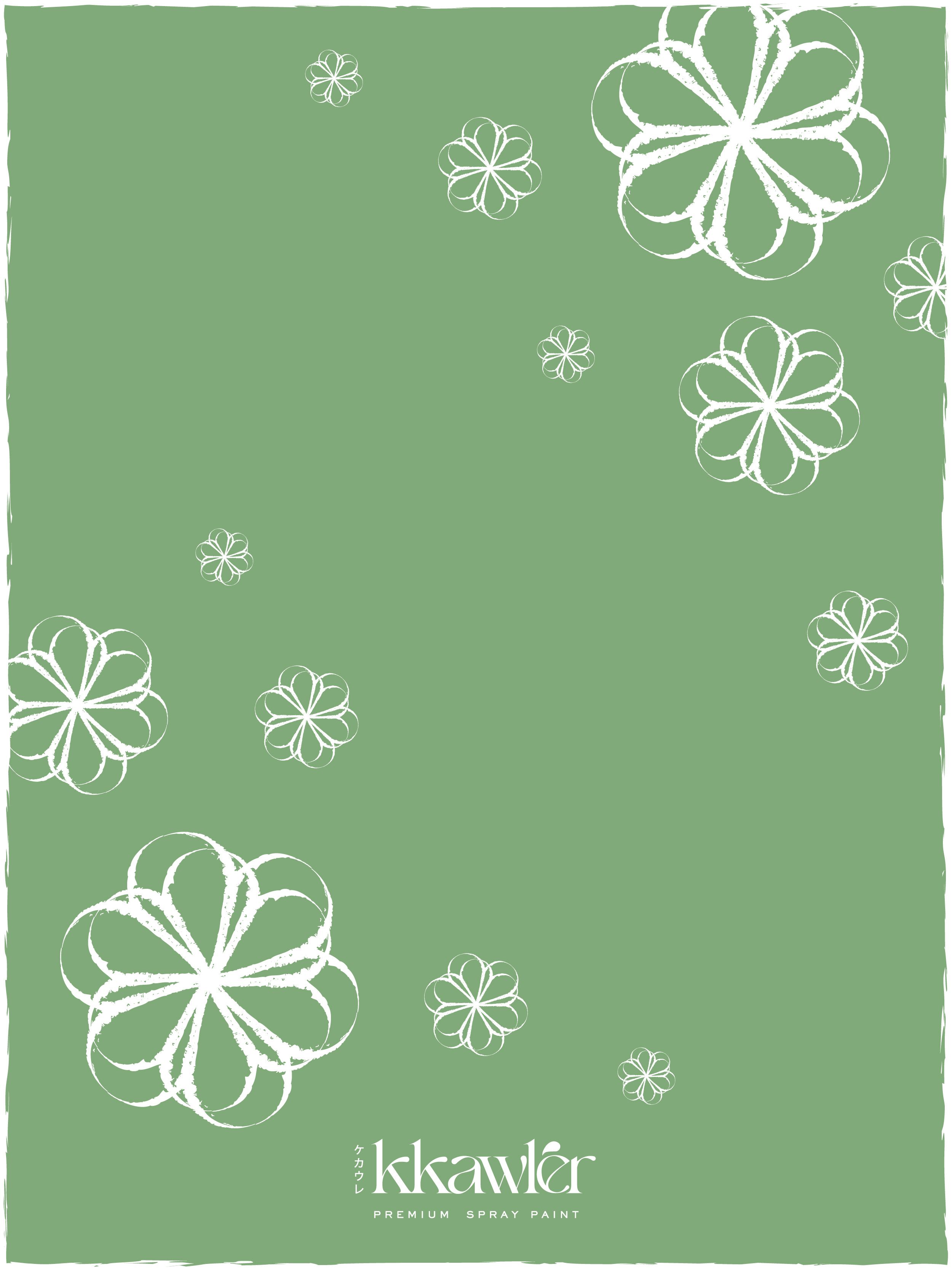 Cat Bunga Kkawler Kawler Warna Green Hijau Muda Chateau Forest