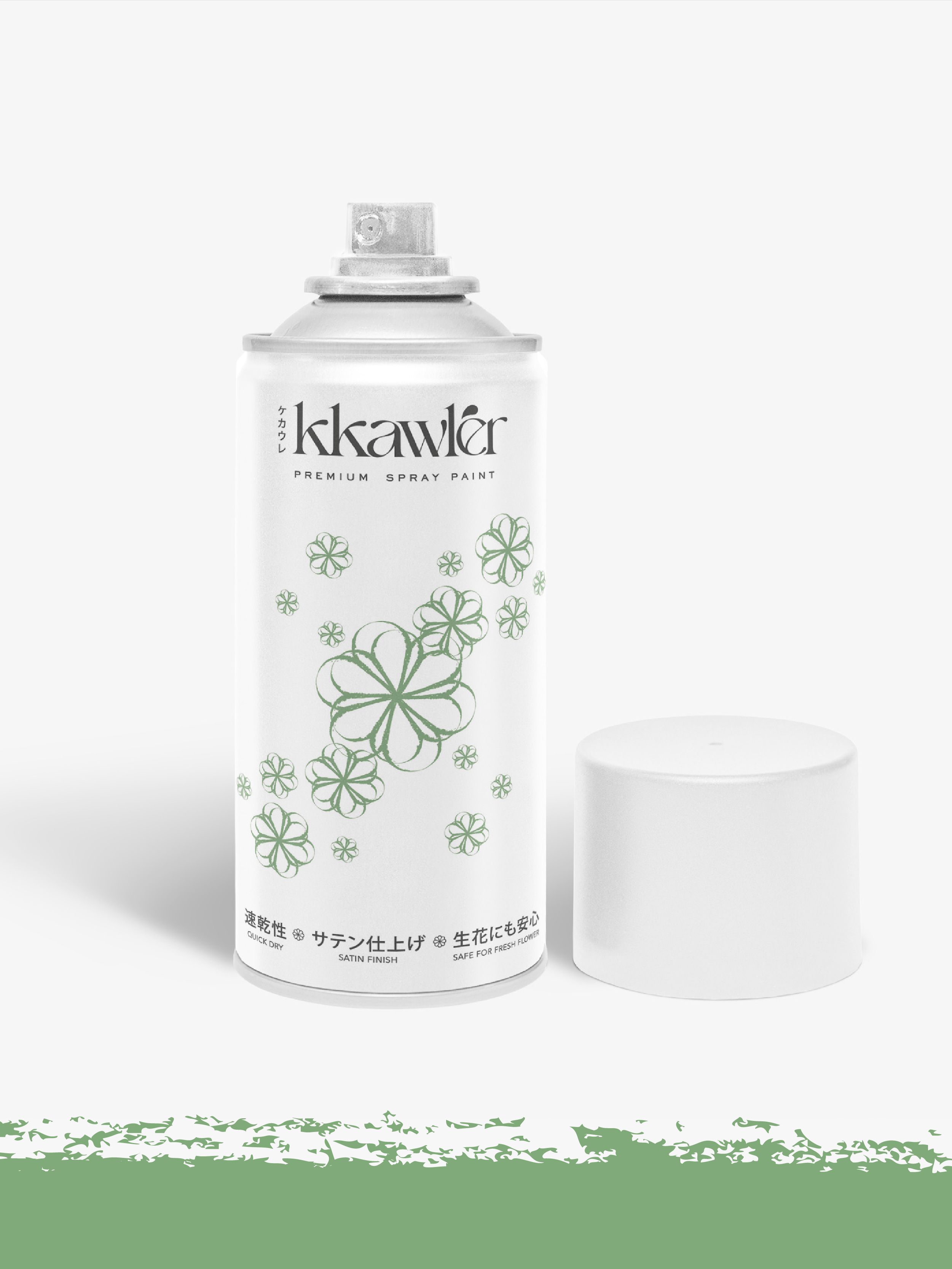 Cat Bunga Kkawler Kawler Warna Green Hijau Muda Chateau Forest