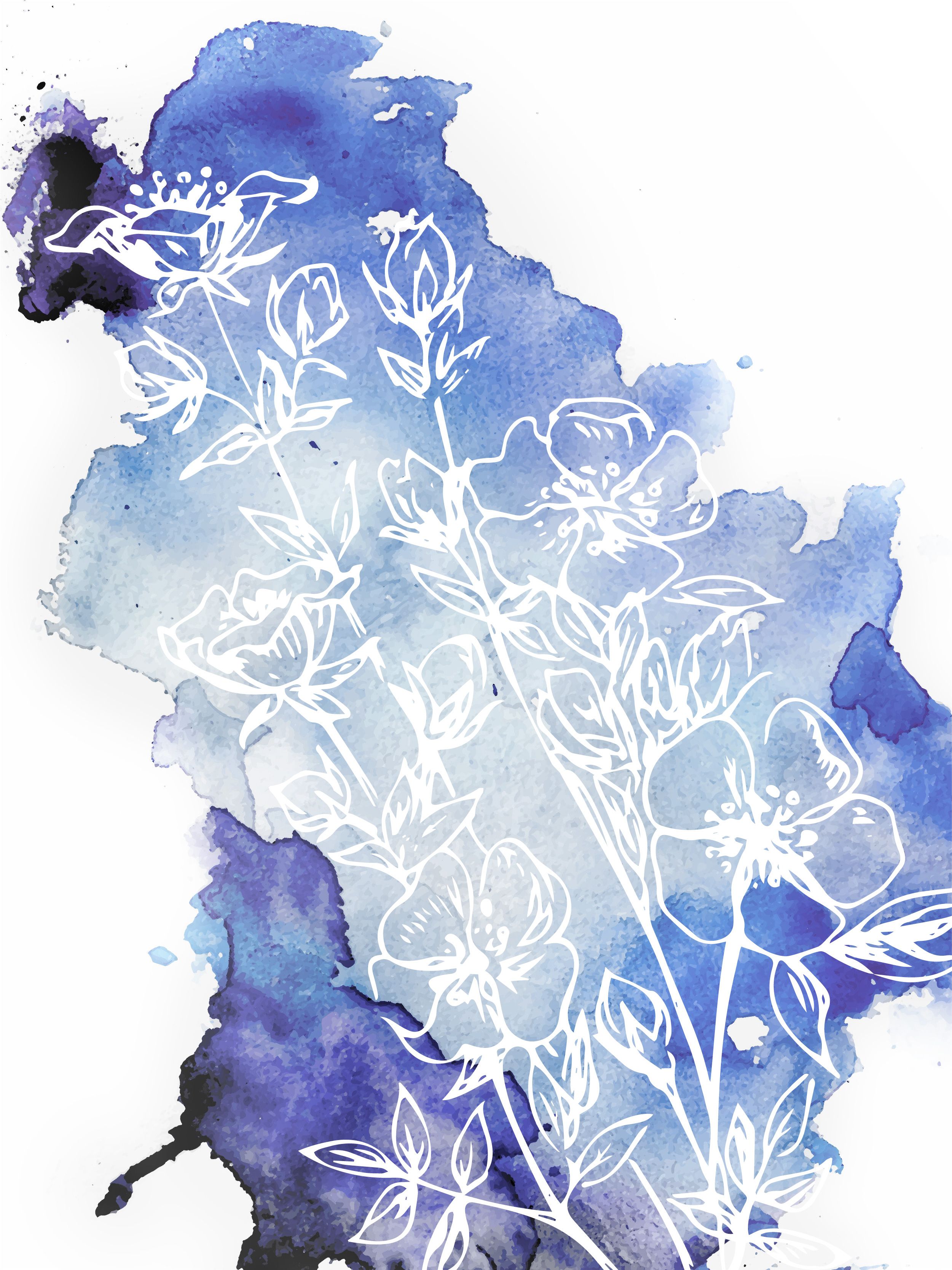 Cat Bunga Kkawler Kawler Warna Blue Biru Tua Baltic Indigo