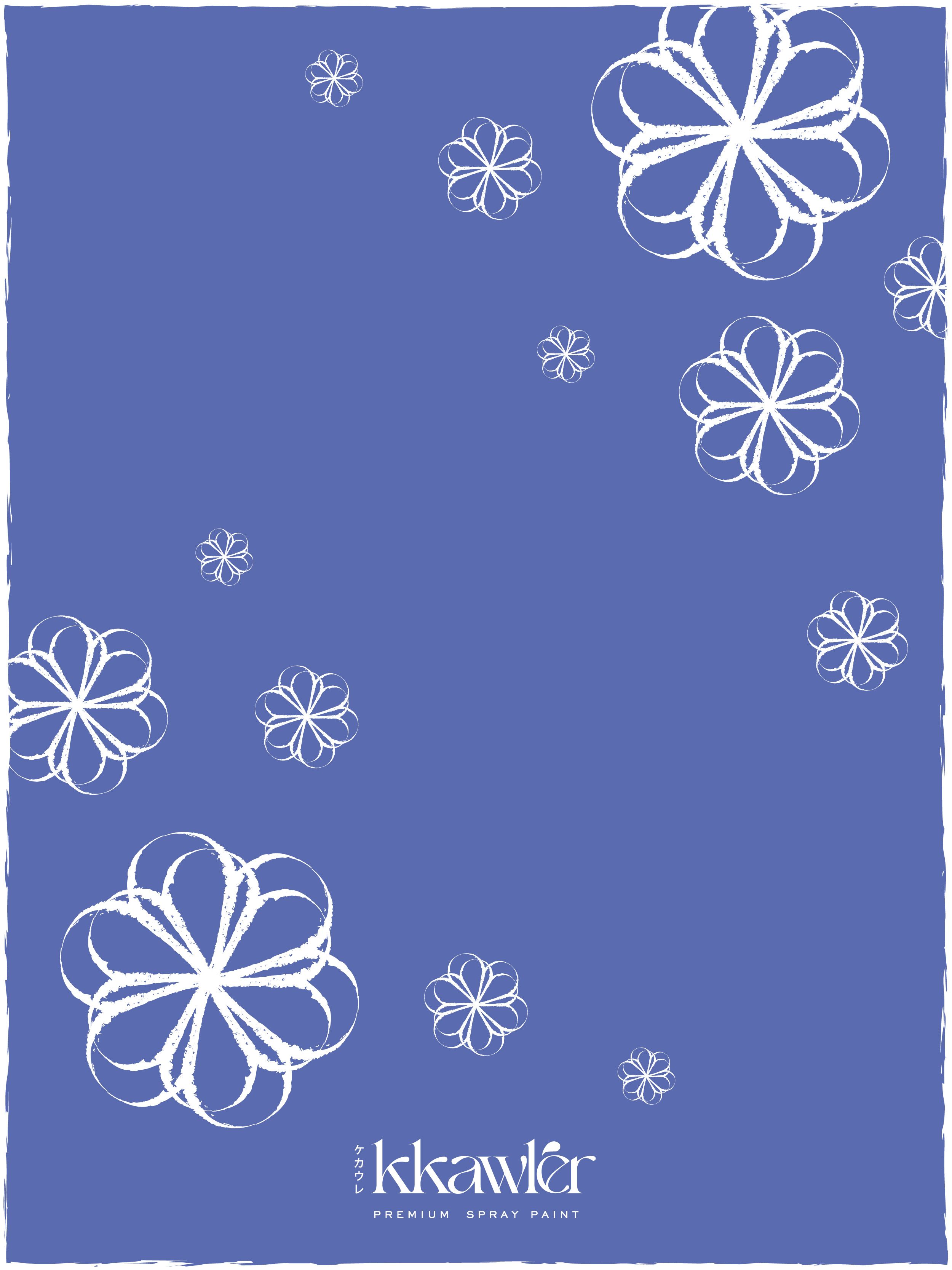 Cat Bunga Kkawler Kawler Warna Blue Biru Tua Baltic Indigo