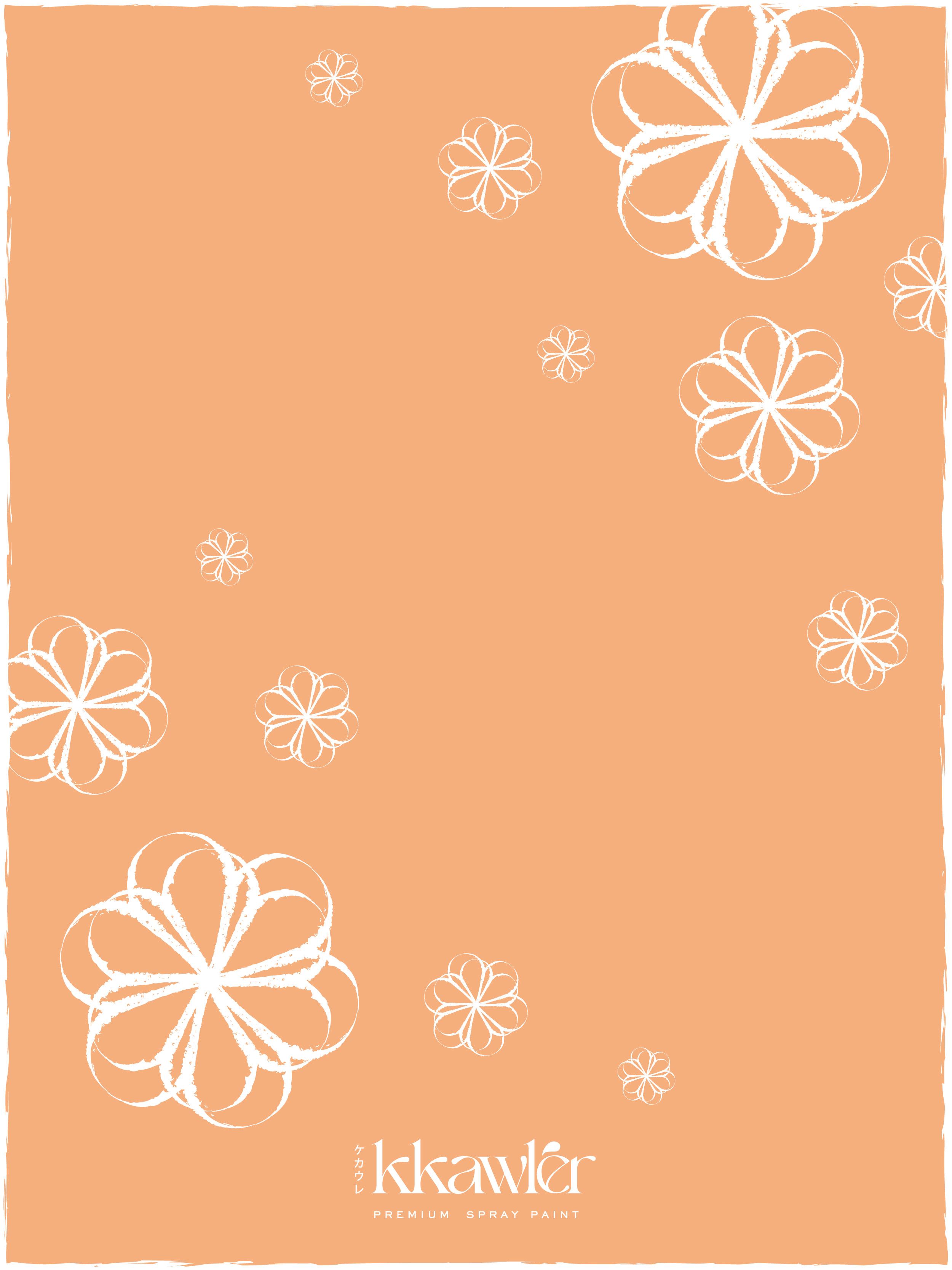 Cat Bunga Kkawler Kawler Warna Orange Jingga Muda Living Coral