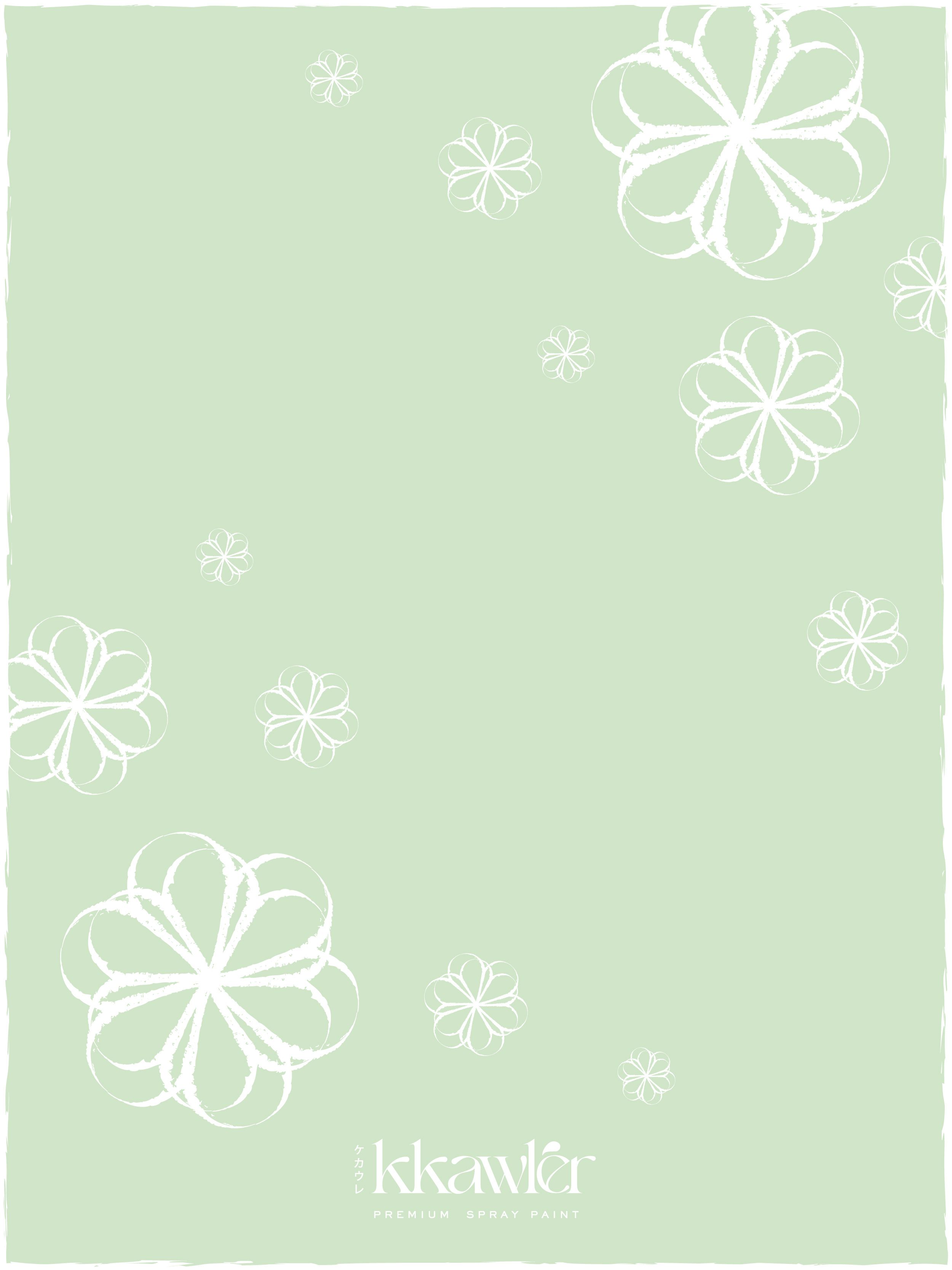 Cat Bunga Kkawler Kawler Warna Green Hijau Muda Creamy Matcha