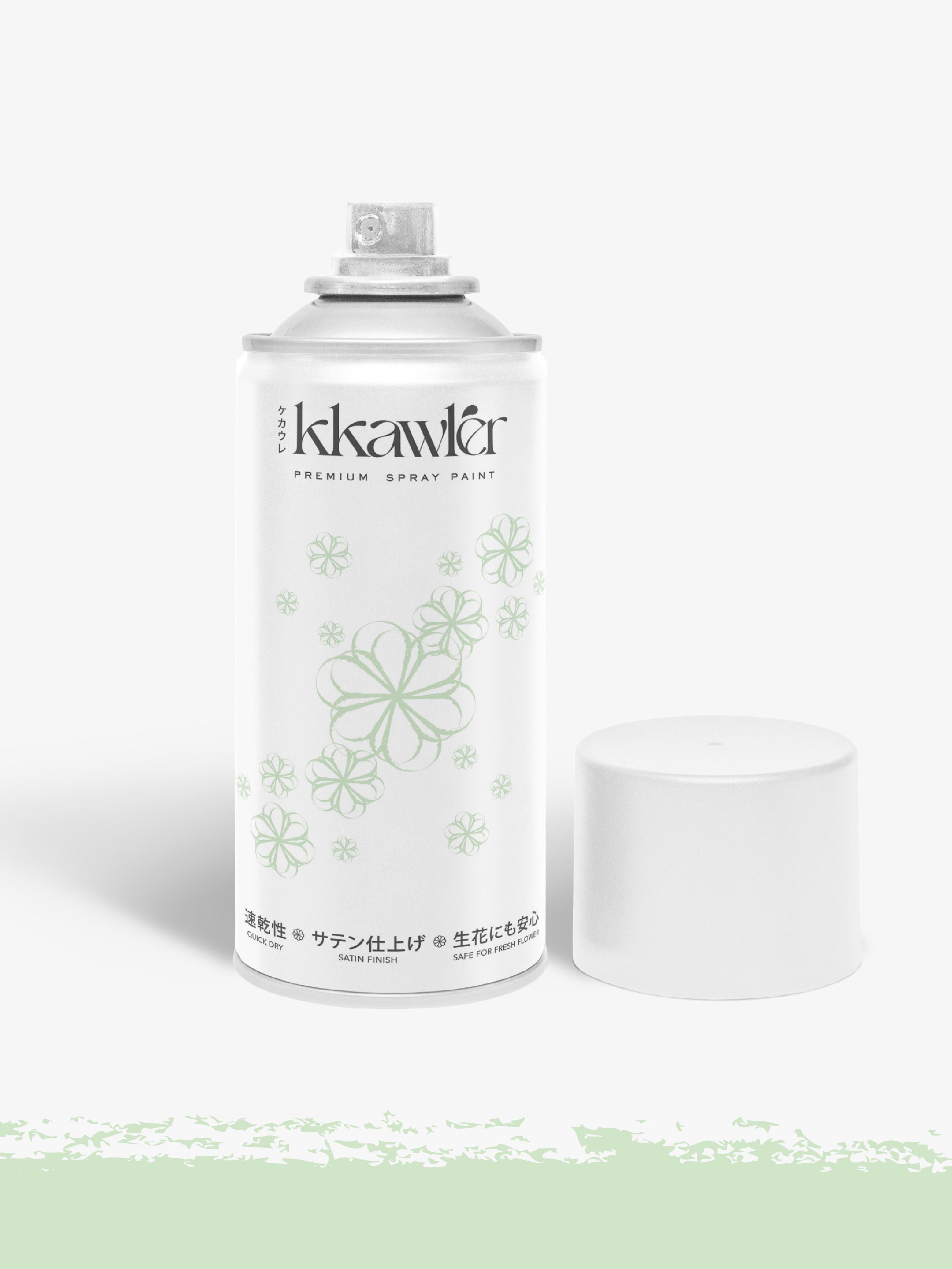 Cat Bunga Kkawler Kawler Warna Green Hijau Muda Creamy Matcha