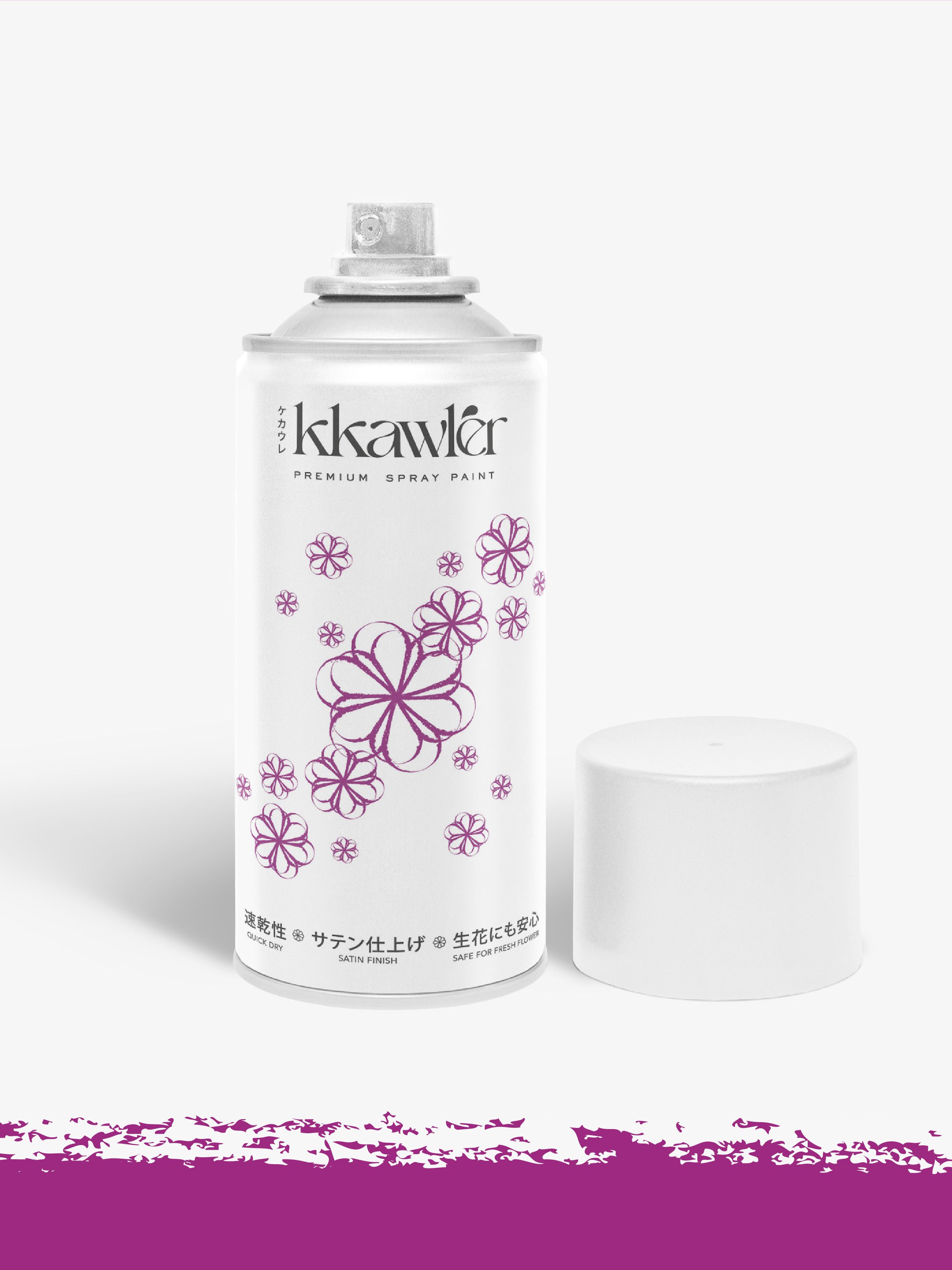 Cat Bunga Kkawler Kawler Warna Violet Ungu Tua Orchid Petal