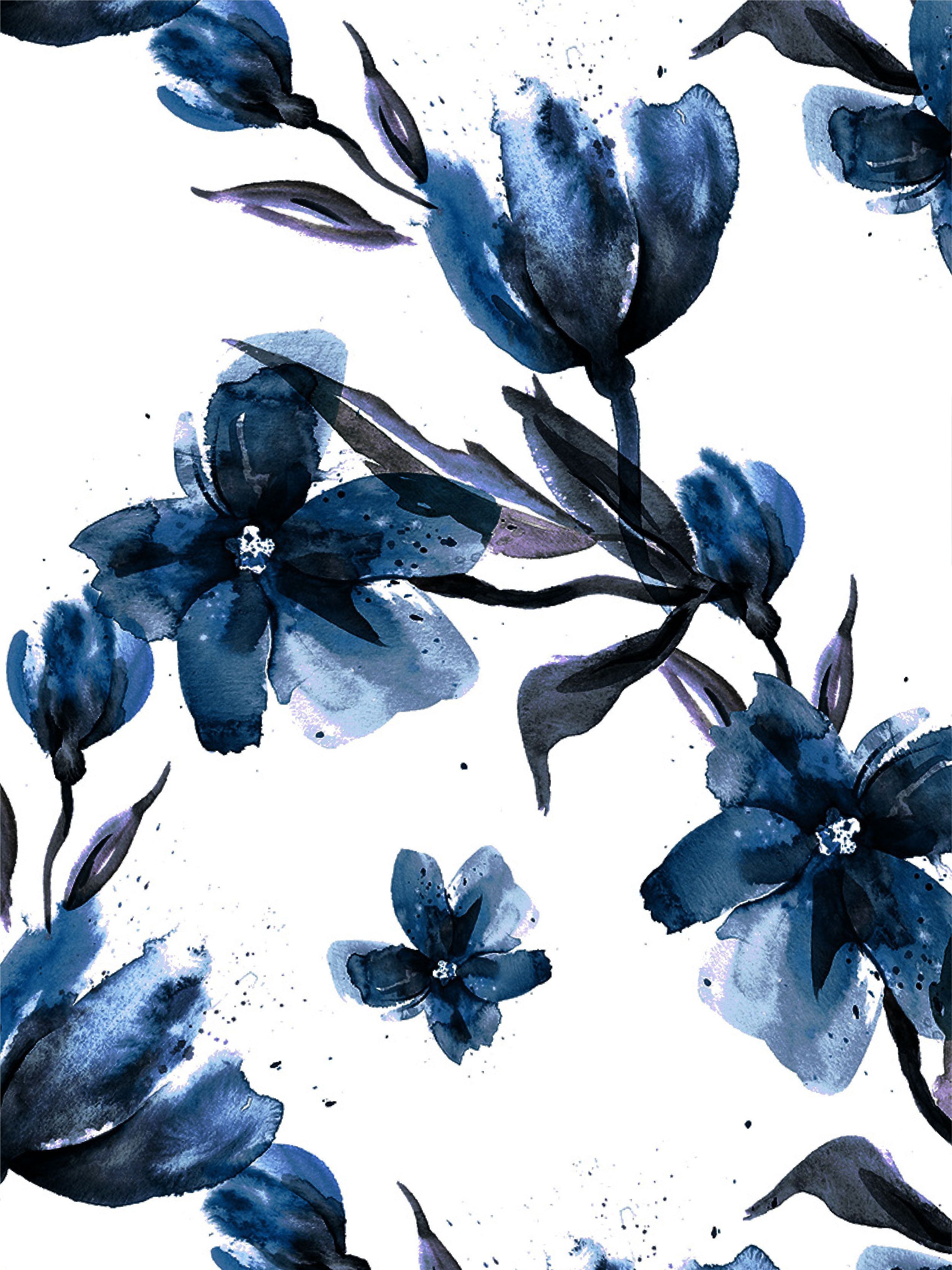 Cat Bunga Kkawler Kawler Warna Blue Biru Tua Midnight Ocean