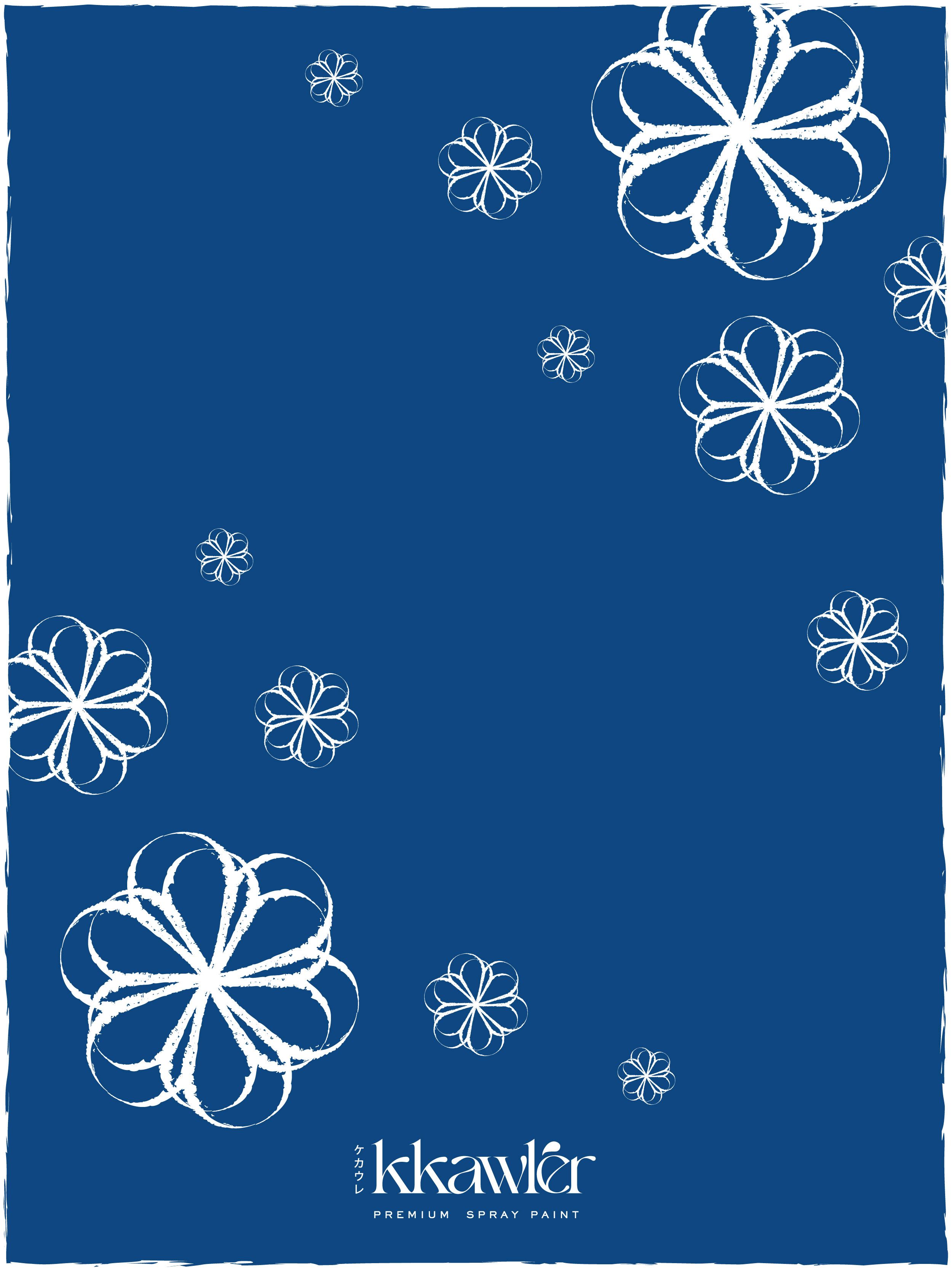 Cat Bunga Kkawler Kawler Warna Blue Biru Tua Midnight Ocean