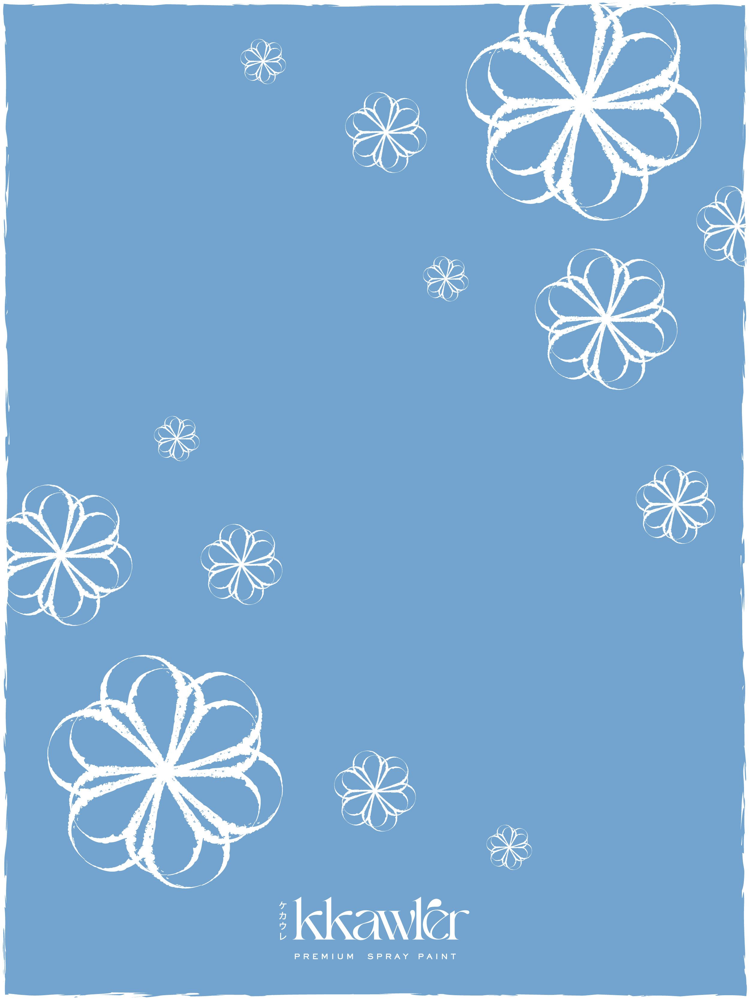 Cat Bunga Kkawler Kawler Warna Blue Biru Muda Washed Azure