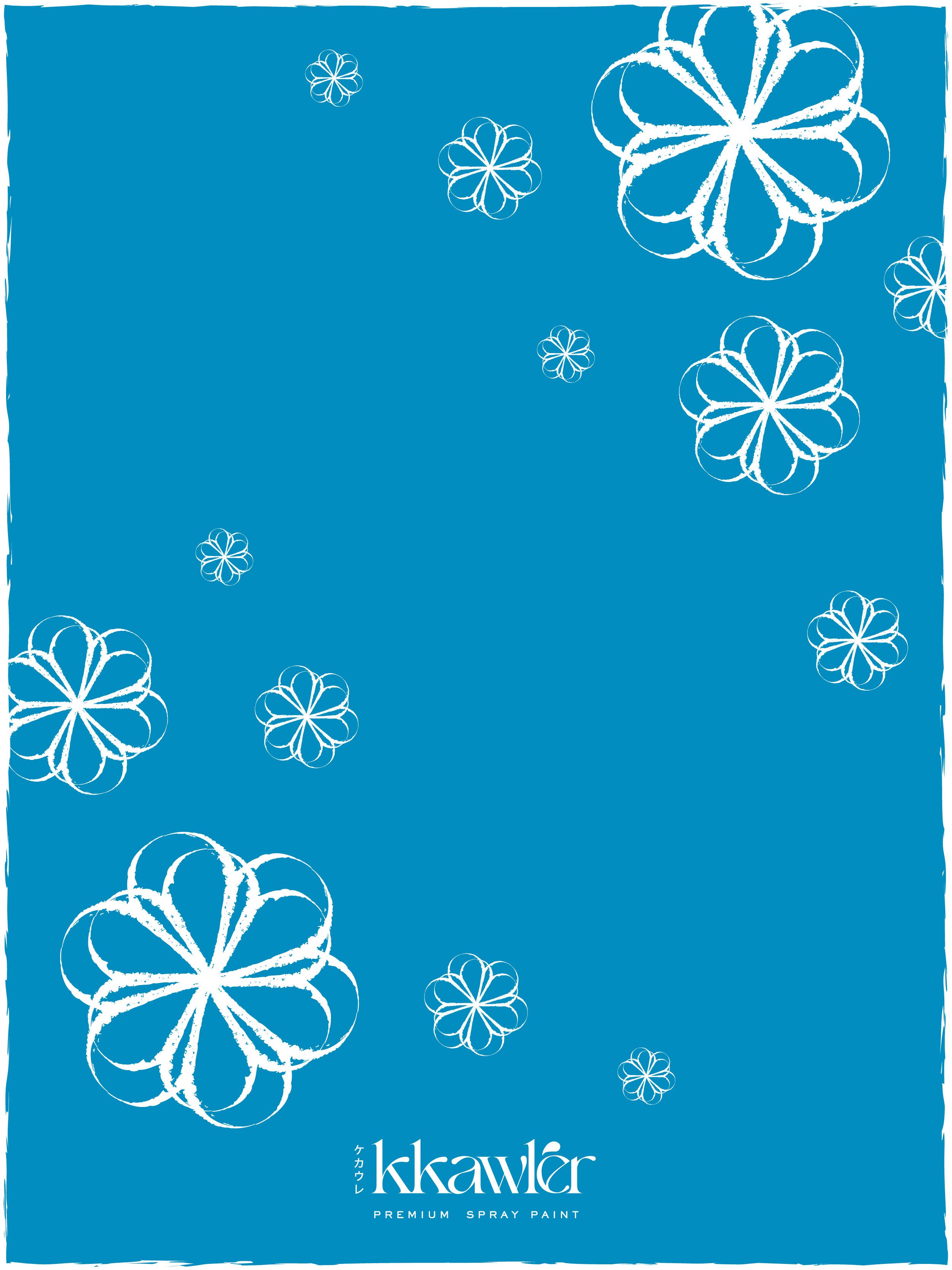 Cat Bunga Kkawler Kawler Warna Blue Biru Tua Bleu de France