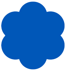 Another Kkawler Kawler Cat Bunga Warna Blue Biru Tua Marine Sea