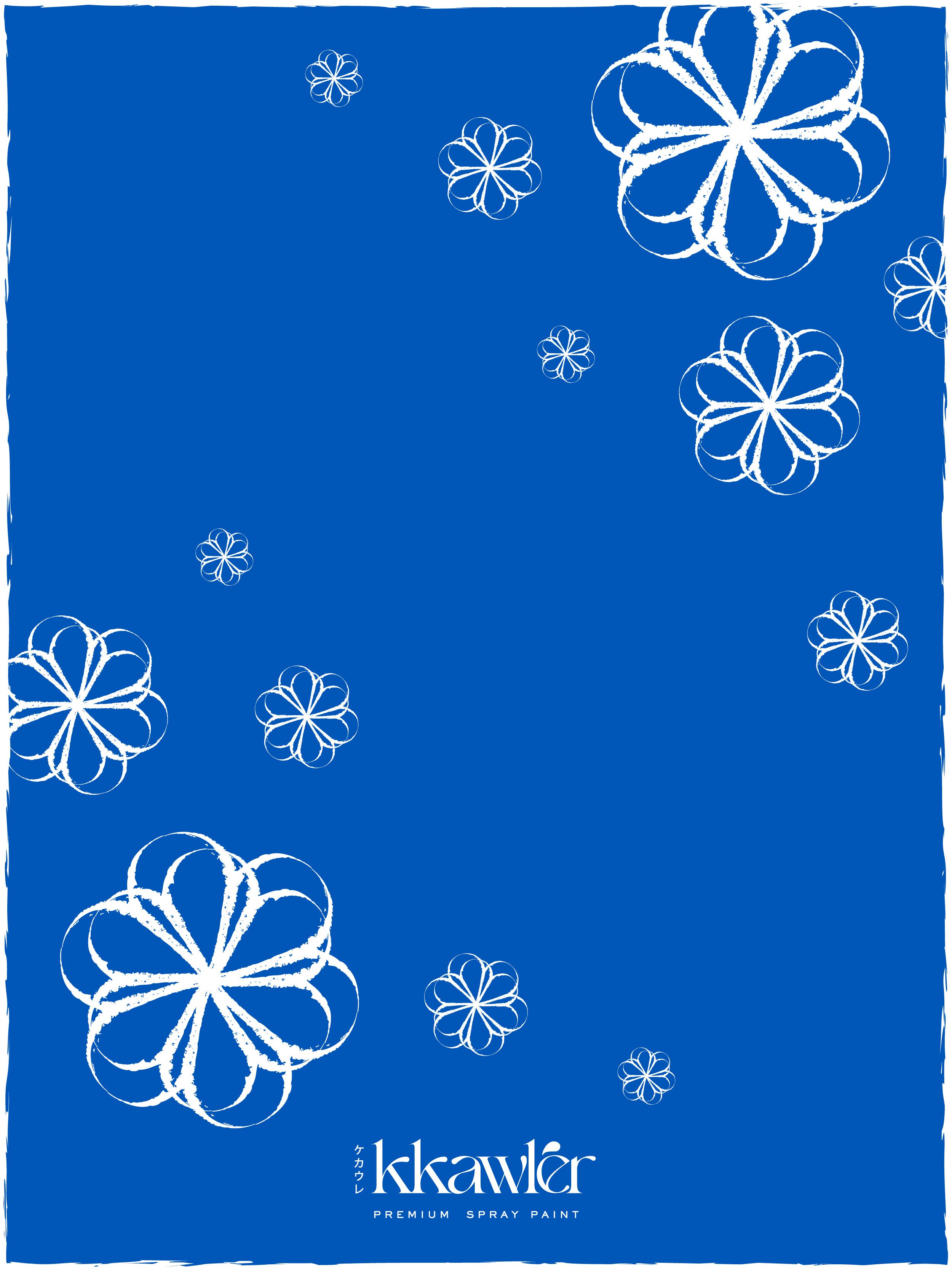 Cat Bunga Kkawler Kawler Warna Blue Biru Tua Marine Sea