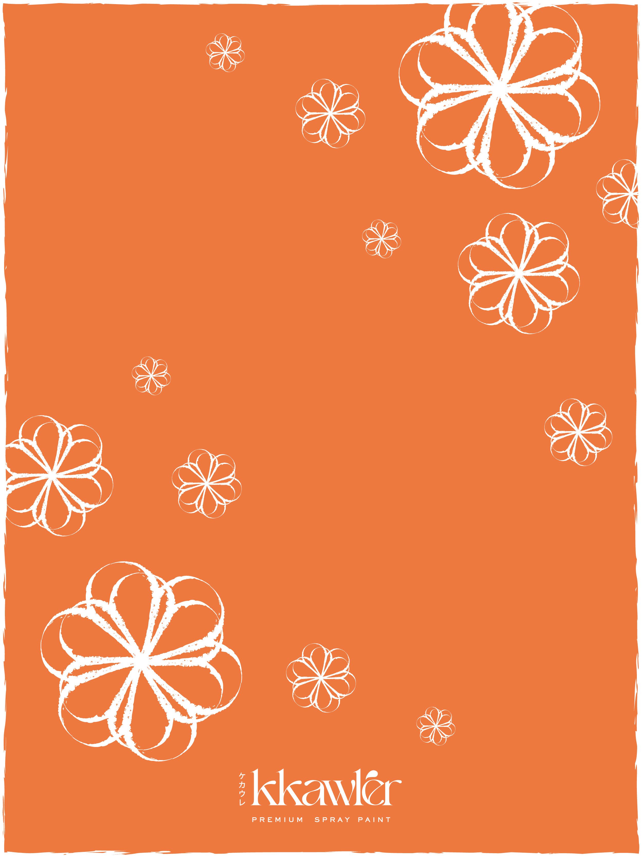 Cat Bunga Kkawler Kawler Warna Orange Jingga Tua Happy Poppy